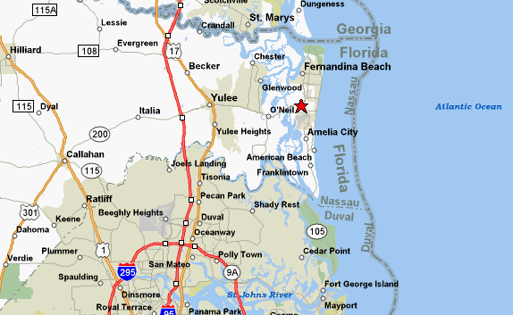 Amelia Island Florida Maps