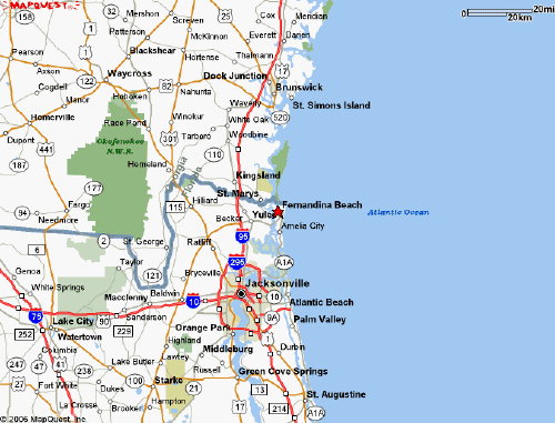 Fernandina Beach Florida Map